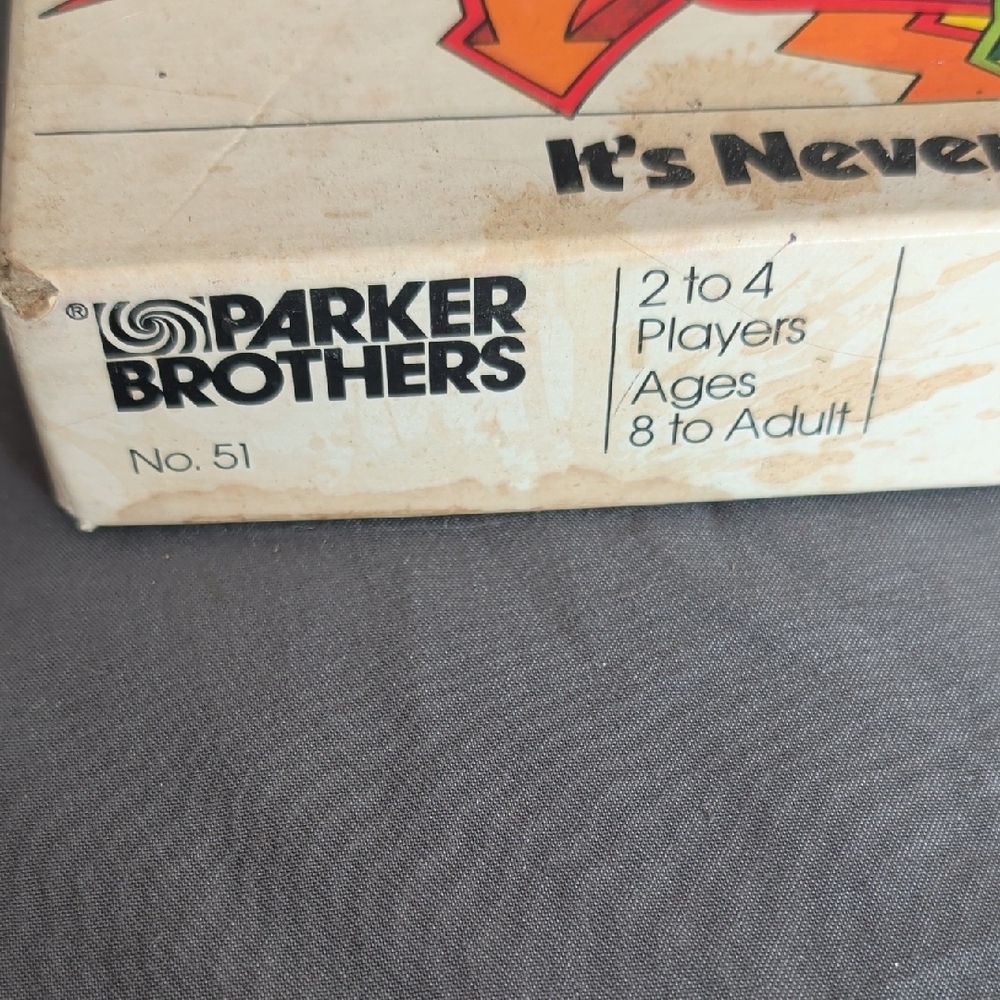 Parker Brothers Retro Game Box with Multicolor Pop Graphics - Picture 2 of 6